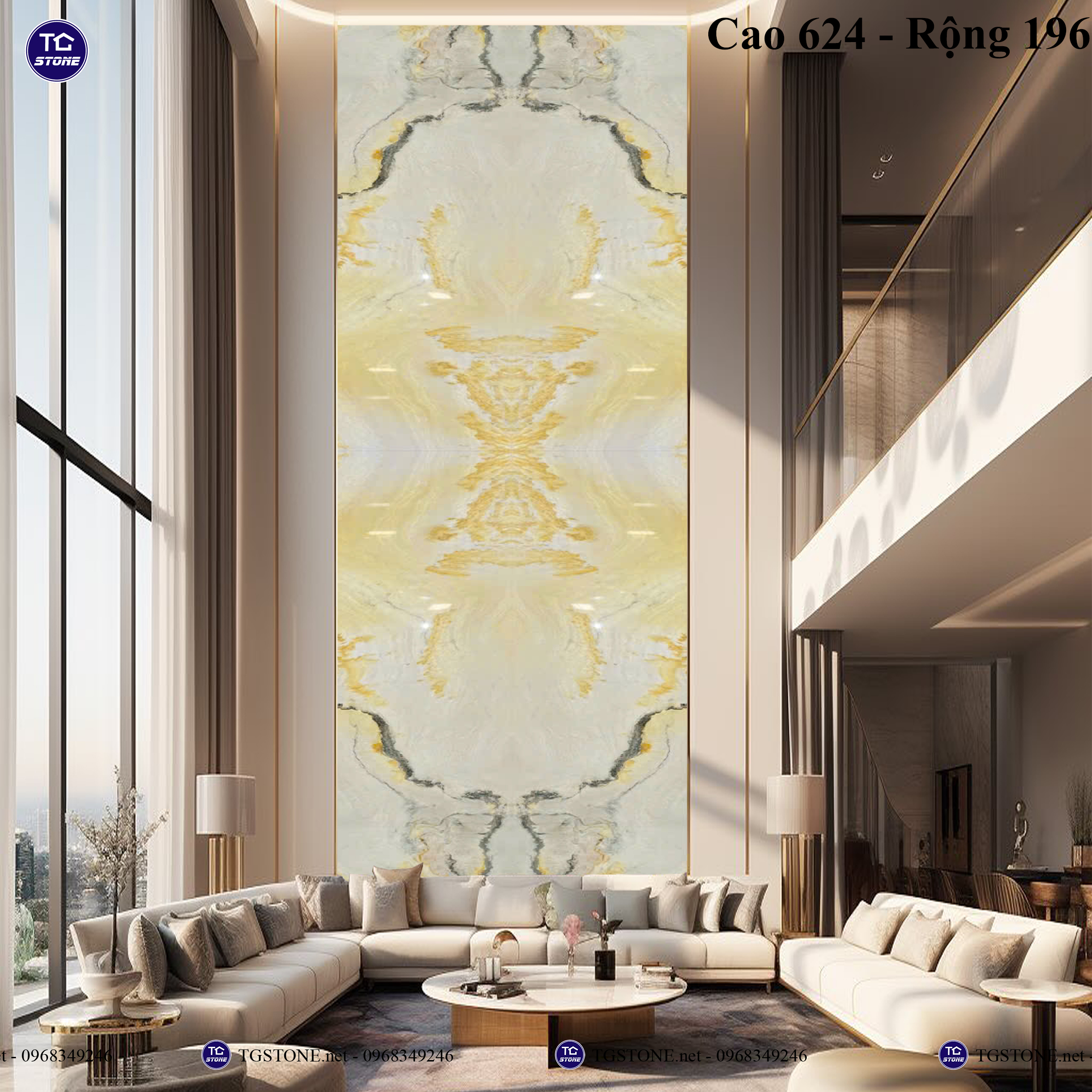 ĐÁ TRANH VÁCH THÔNG TẦNG 19
