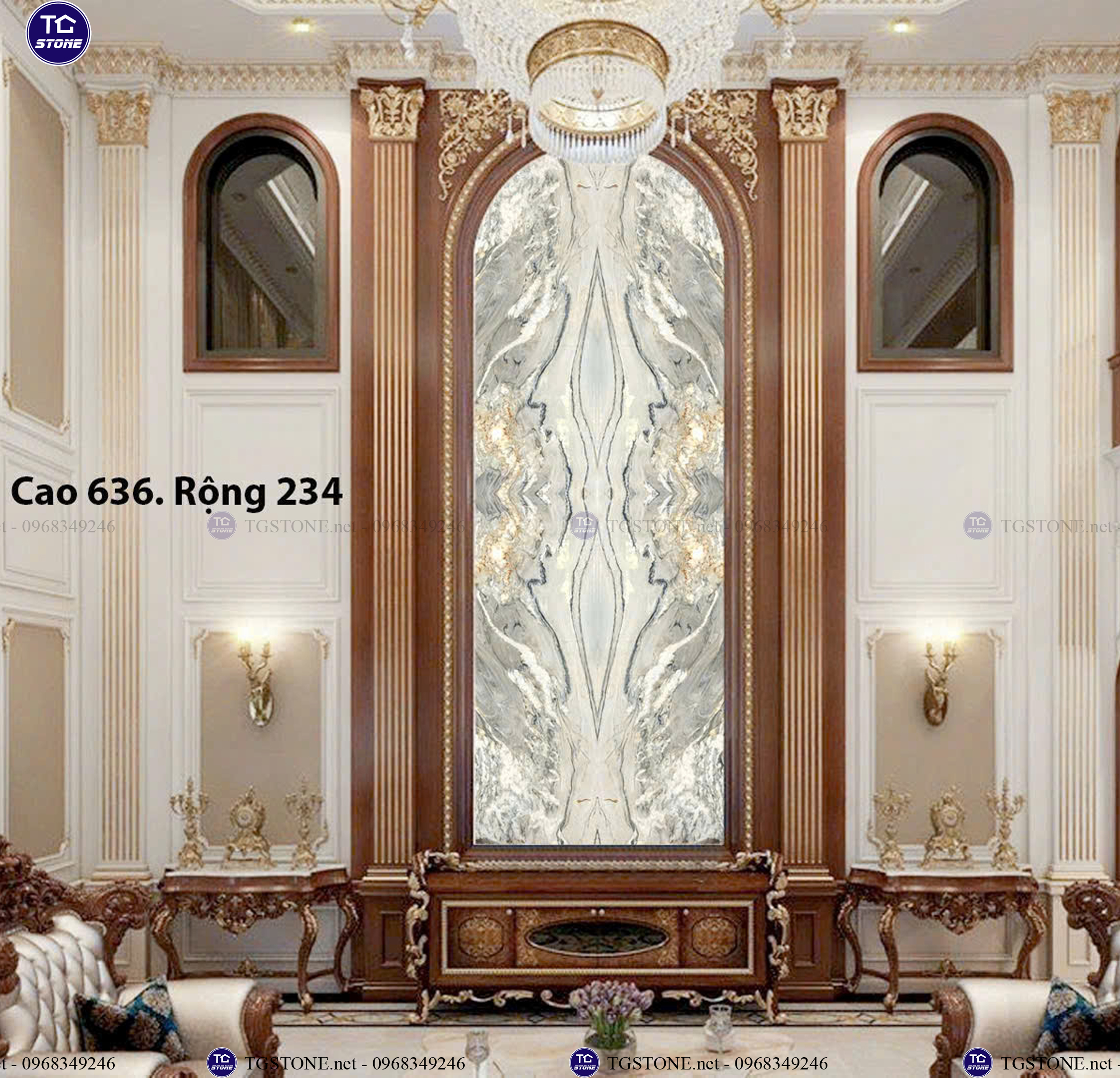 ĐÁ TRANH VÁCH THÔNG TẦNG 24