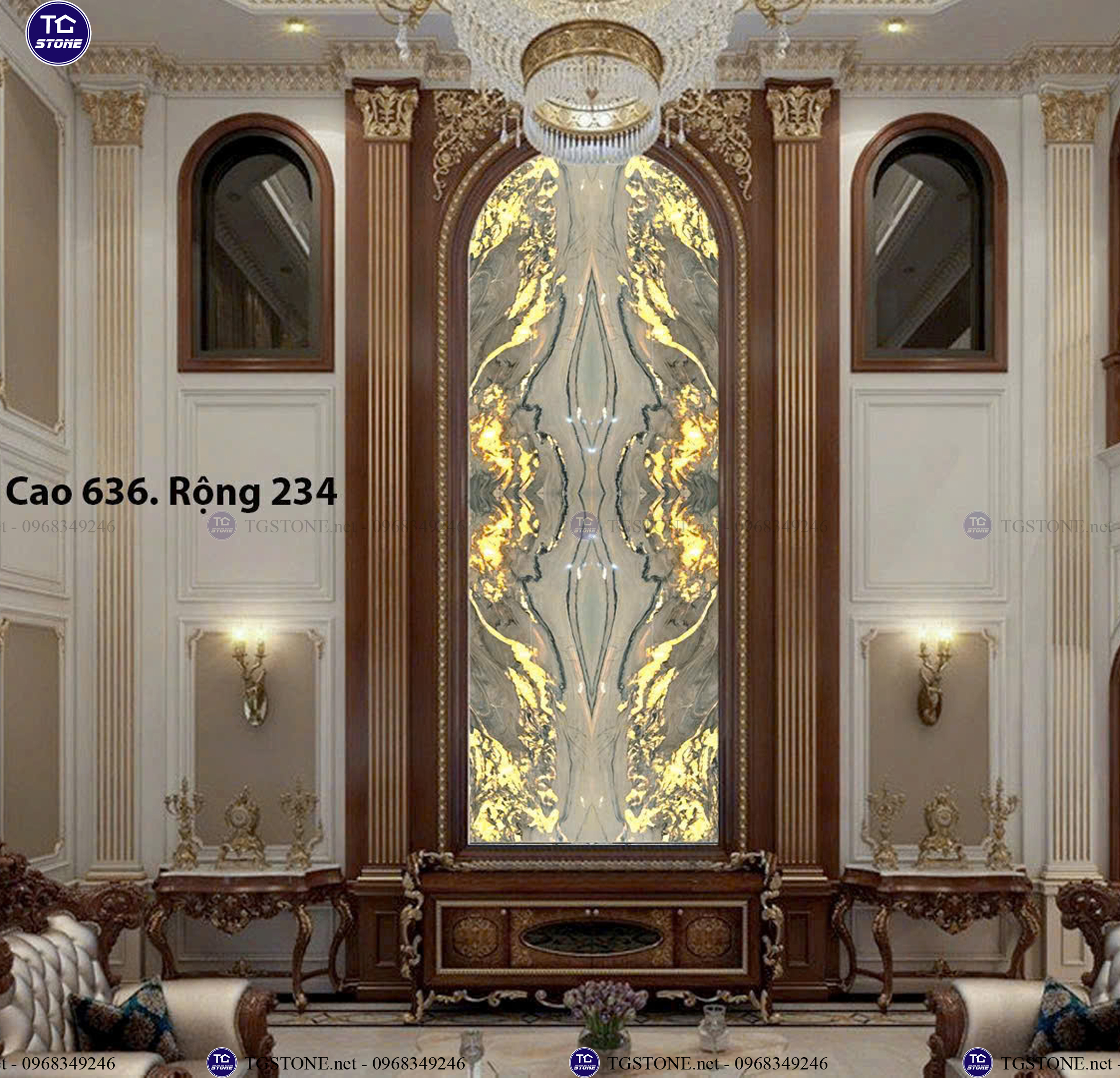 ĐÁ TRANH VÁCH THÔNG TẦNG 25