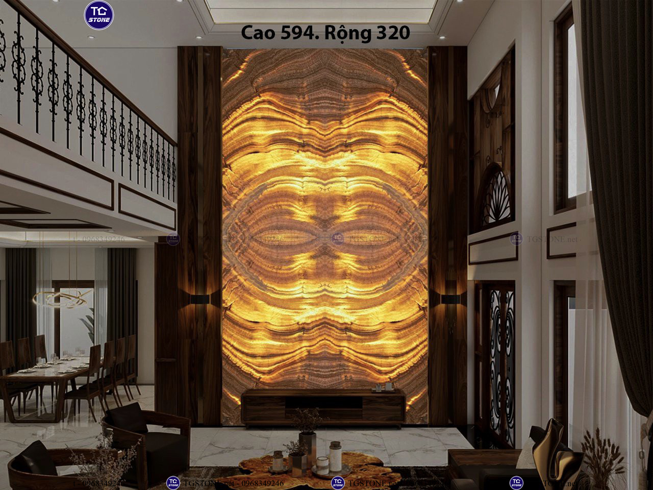 ĐÁ TRANH VÁCH THÔNG TẦNG 45