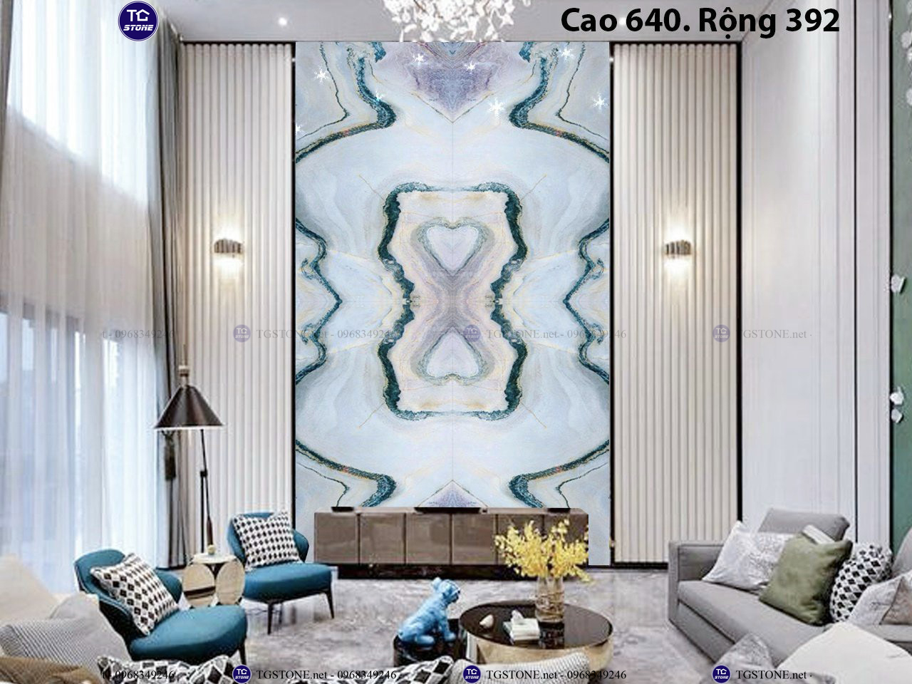 ĐÁ TRANH VÁCH THÔNG TẦNG 47