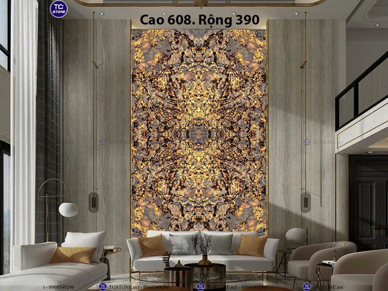 ĐÁ TRANH VÁCH THÔNG TẦNG 49