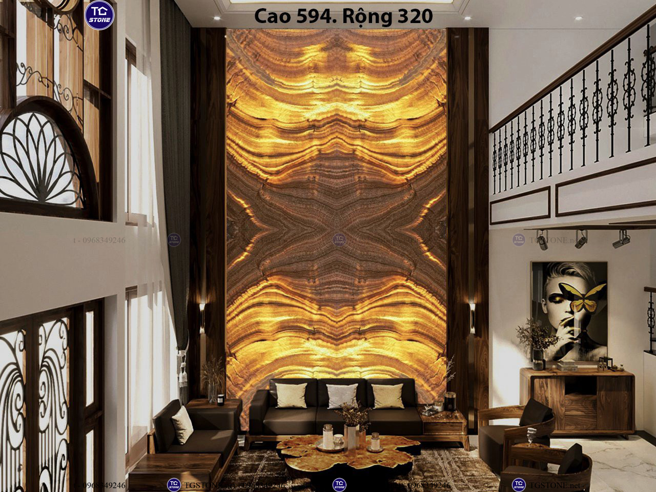 ĐÁ TRANH VÁCH THÔNG TẦNG 51