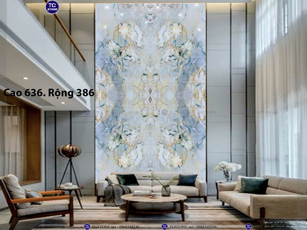 ĐÁ TRANH VÁCH THÔNG TẦNG 59
