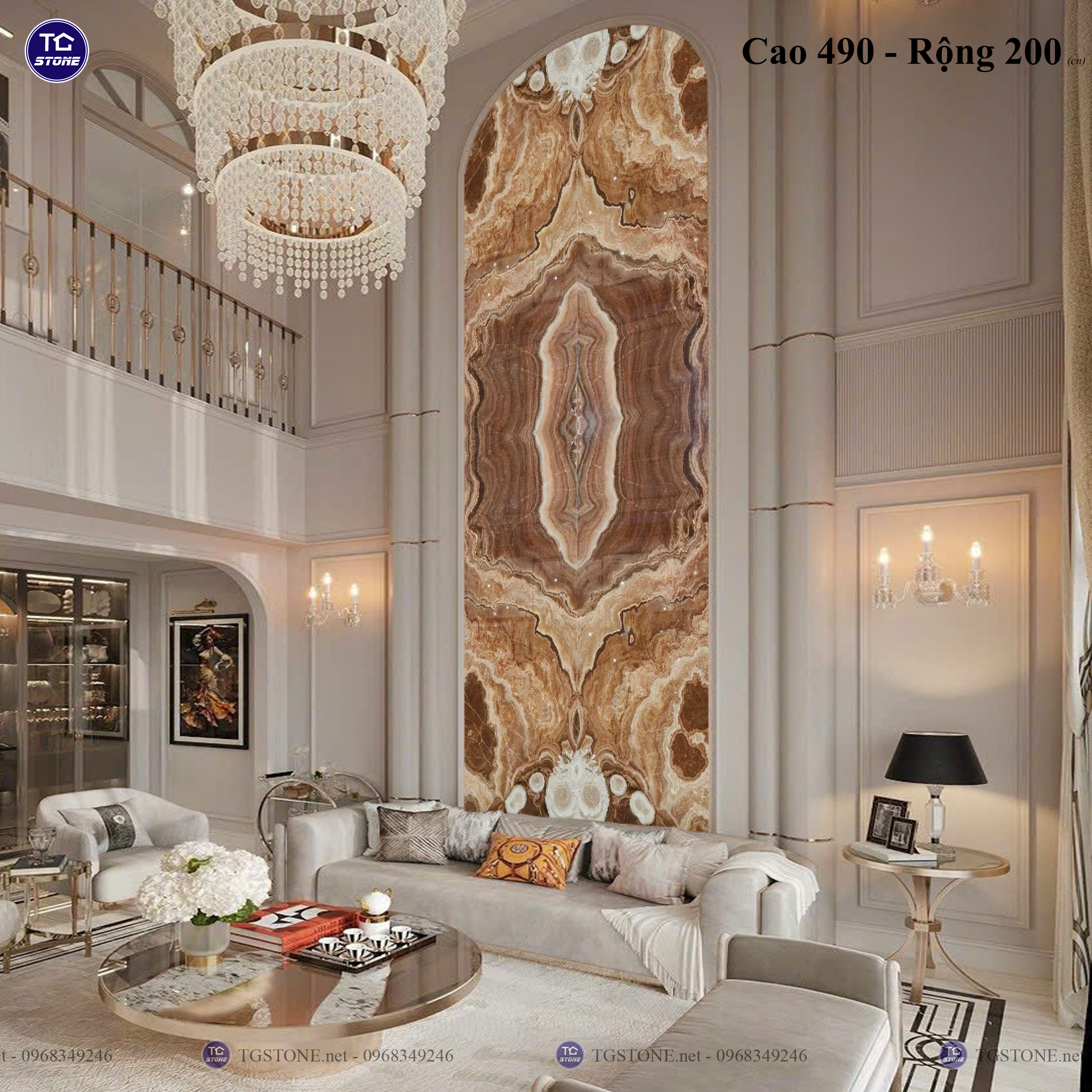 ĐÁ TRANH VÁCH THÔNG TẦNG 60