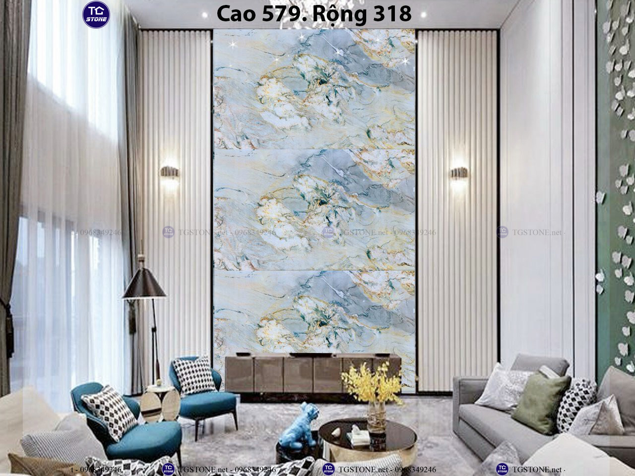 ĐÁ TRANH VÁCH THÔNG TẦNG 63
