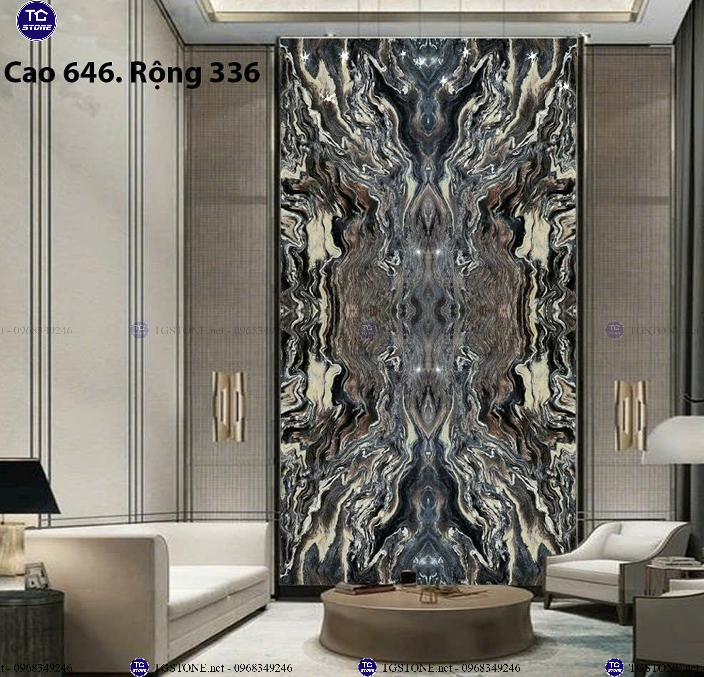 ĐÁ TRANH VÁCH THÔNG TẦNG 7