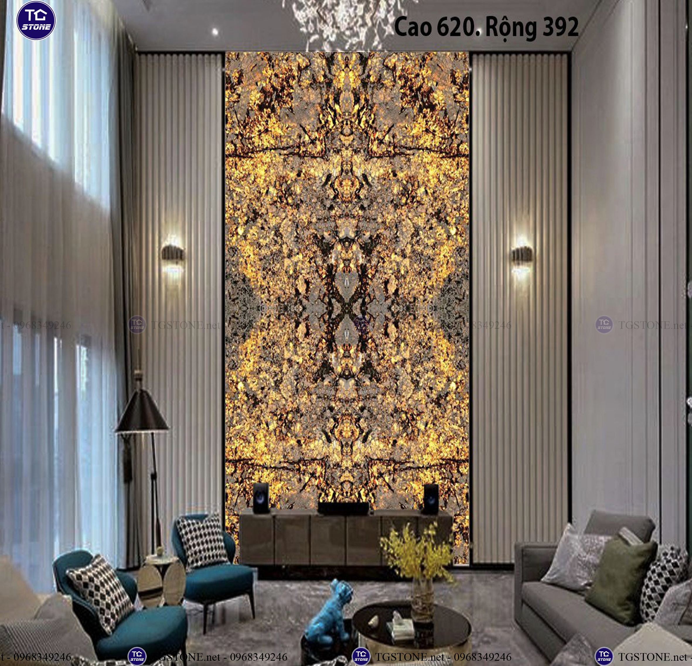 ĐÁ TRANH VÁCH THÔNG TẦNG 76