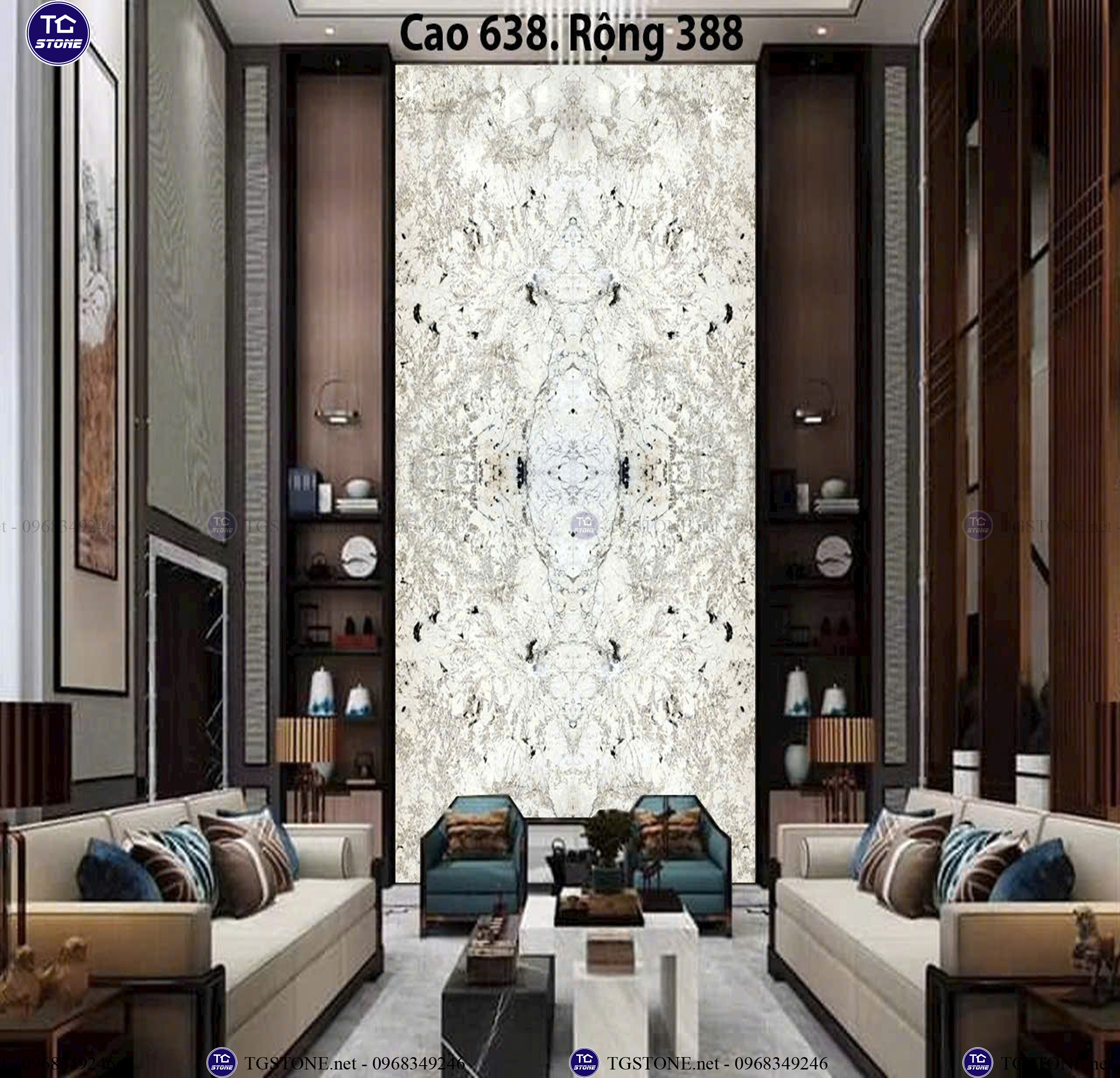 ĐÁ TRANH VÁCH THÔNG TẦNG 79