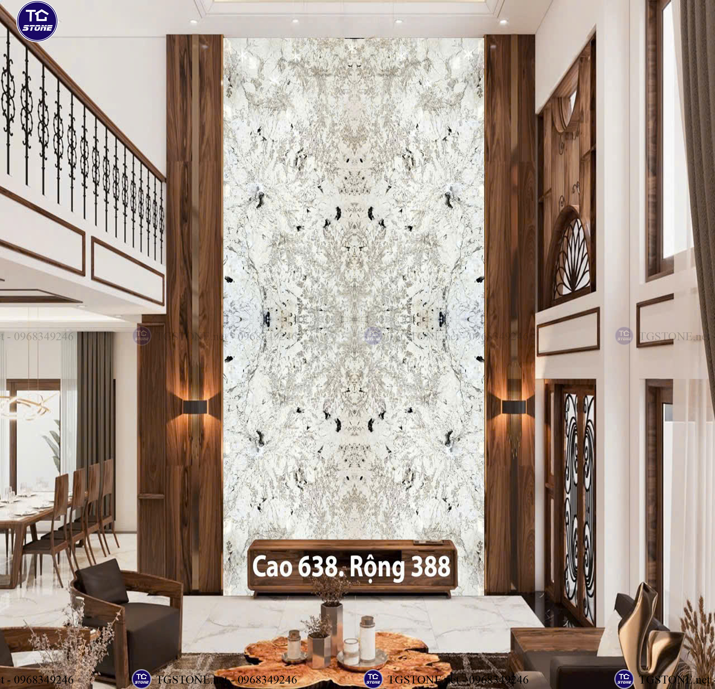 ĐÁ TRANH VÁCH THÔNG TẦNG 81