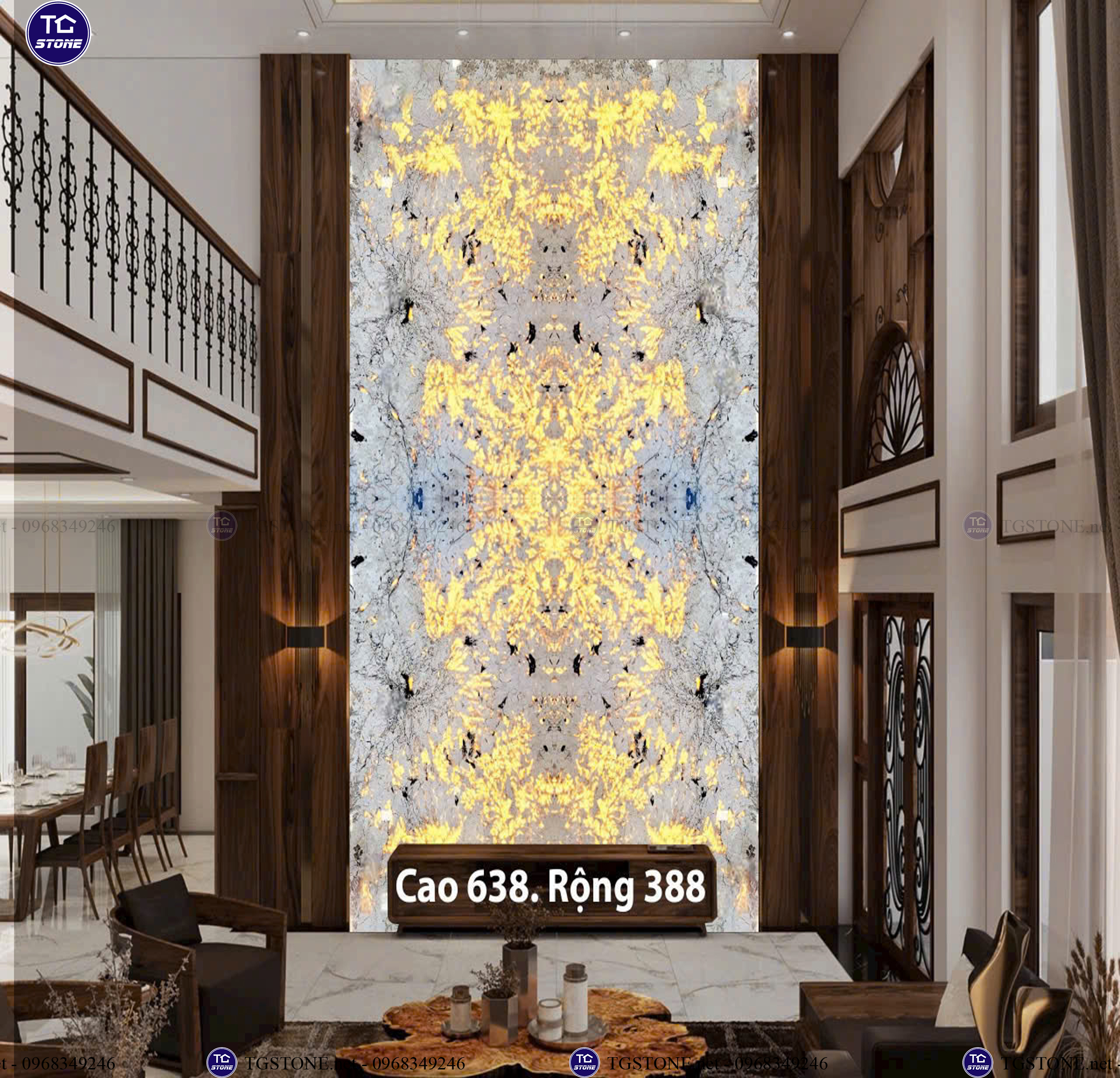 ĐÁ TRANH VÁCH THÔNG TẦNG 82