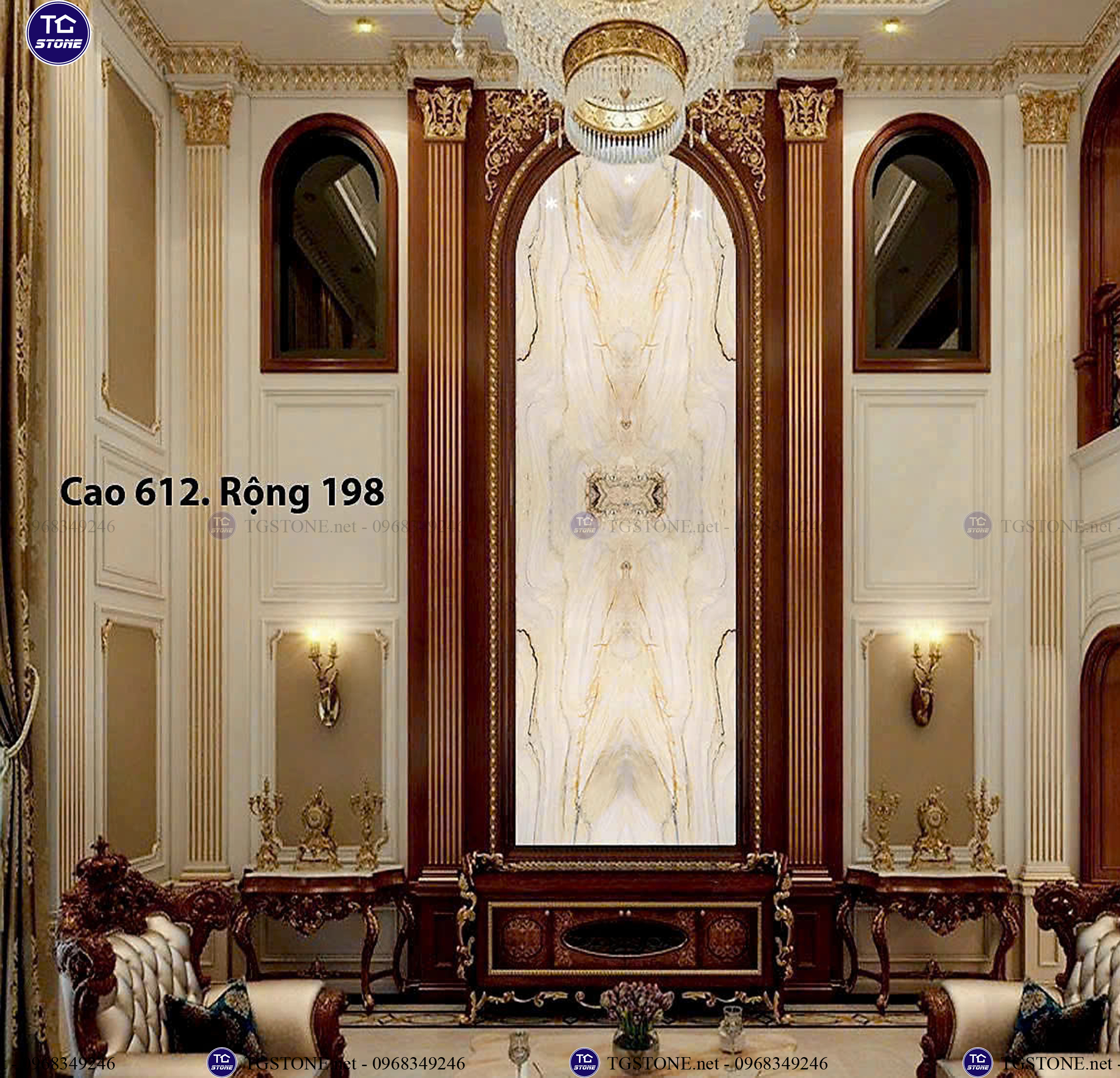 ĐÁ TRANH VÁCH THÔNG TẦNG 9