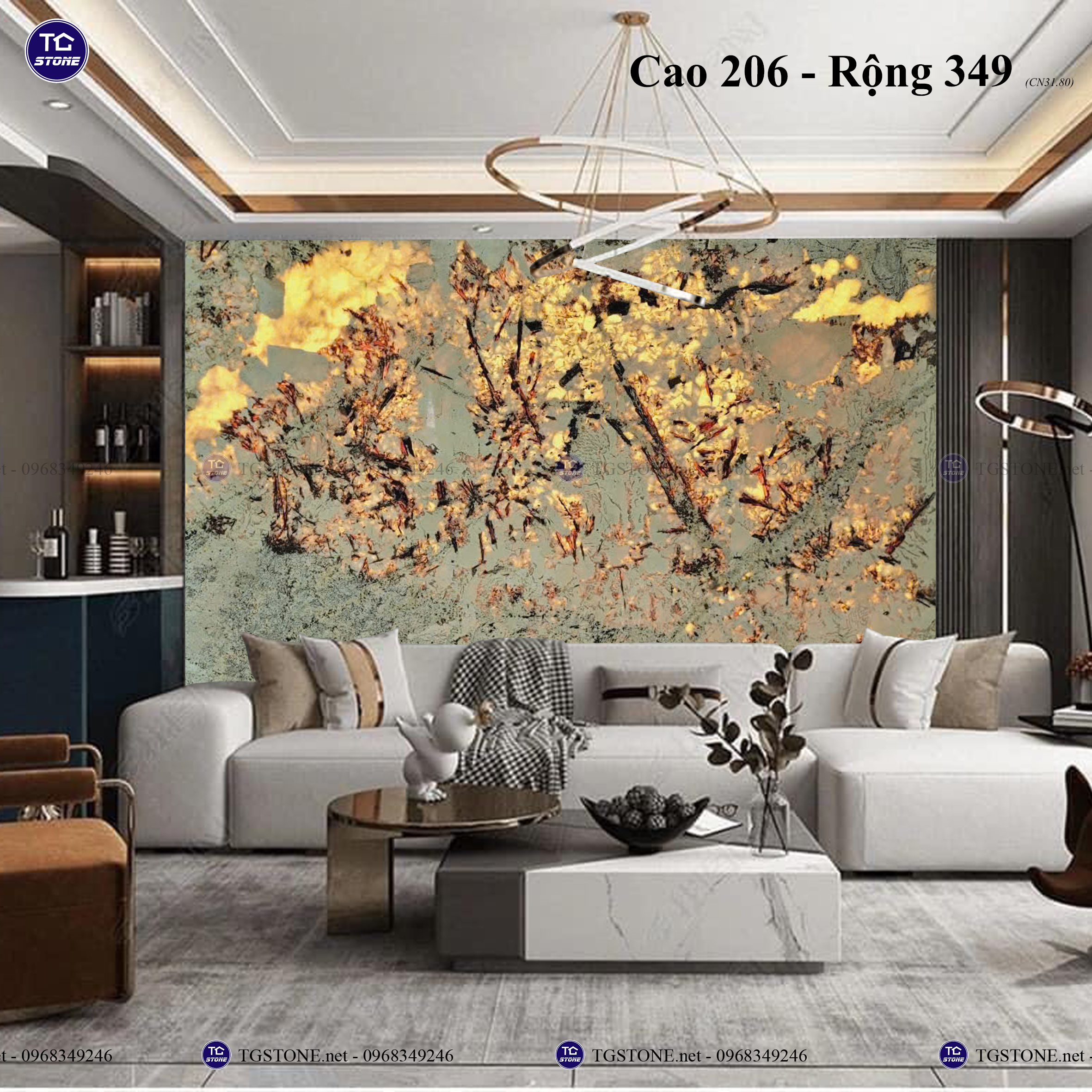 ĐÁ TỰ NHIÊN XUYÊN SÁNG NGUYÊN TẤM 49