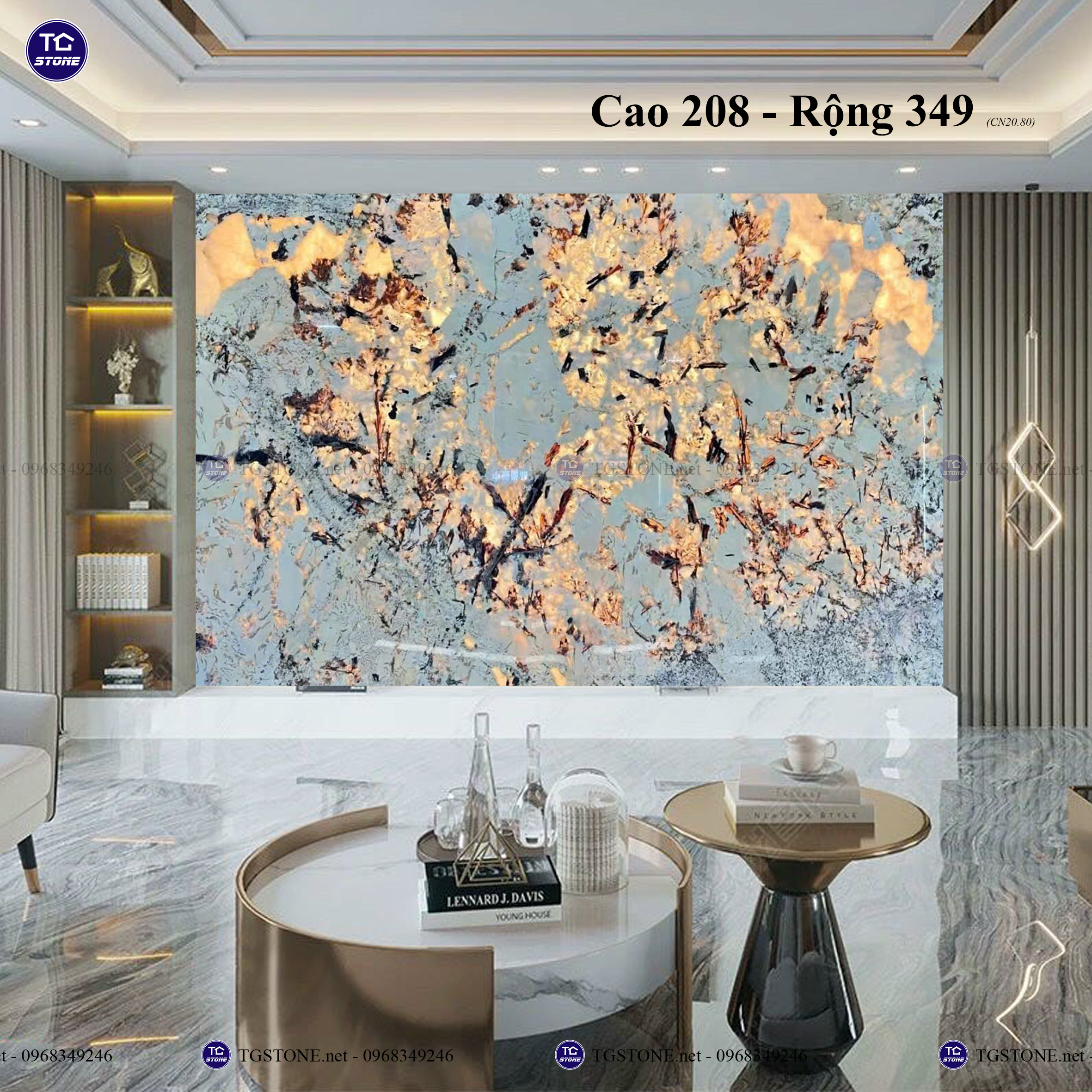 ĐÁ TỰ NHIÊN XUYÊN SÁNG NGUYÊN TẤM 61