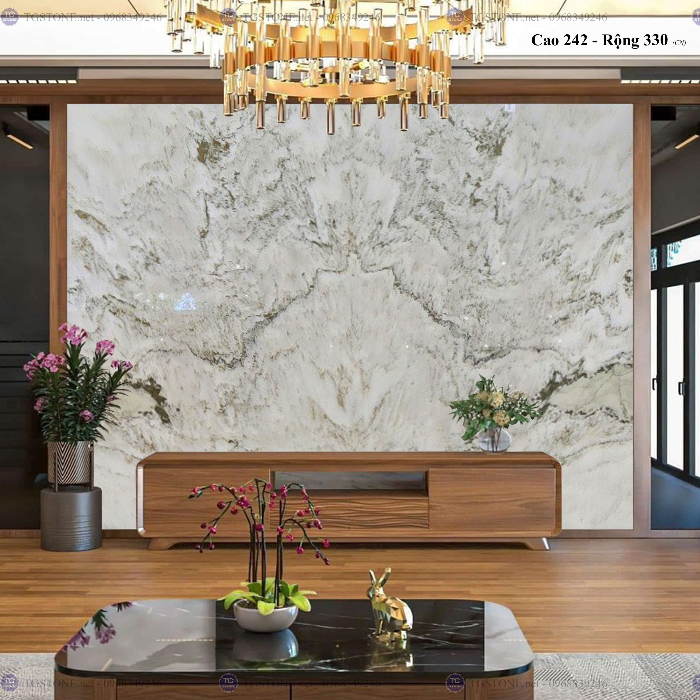 Tranh Đá Đối Xứng Tự Nhiên Xuyên Sáng Onyx 116