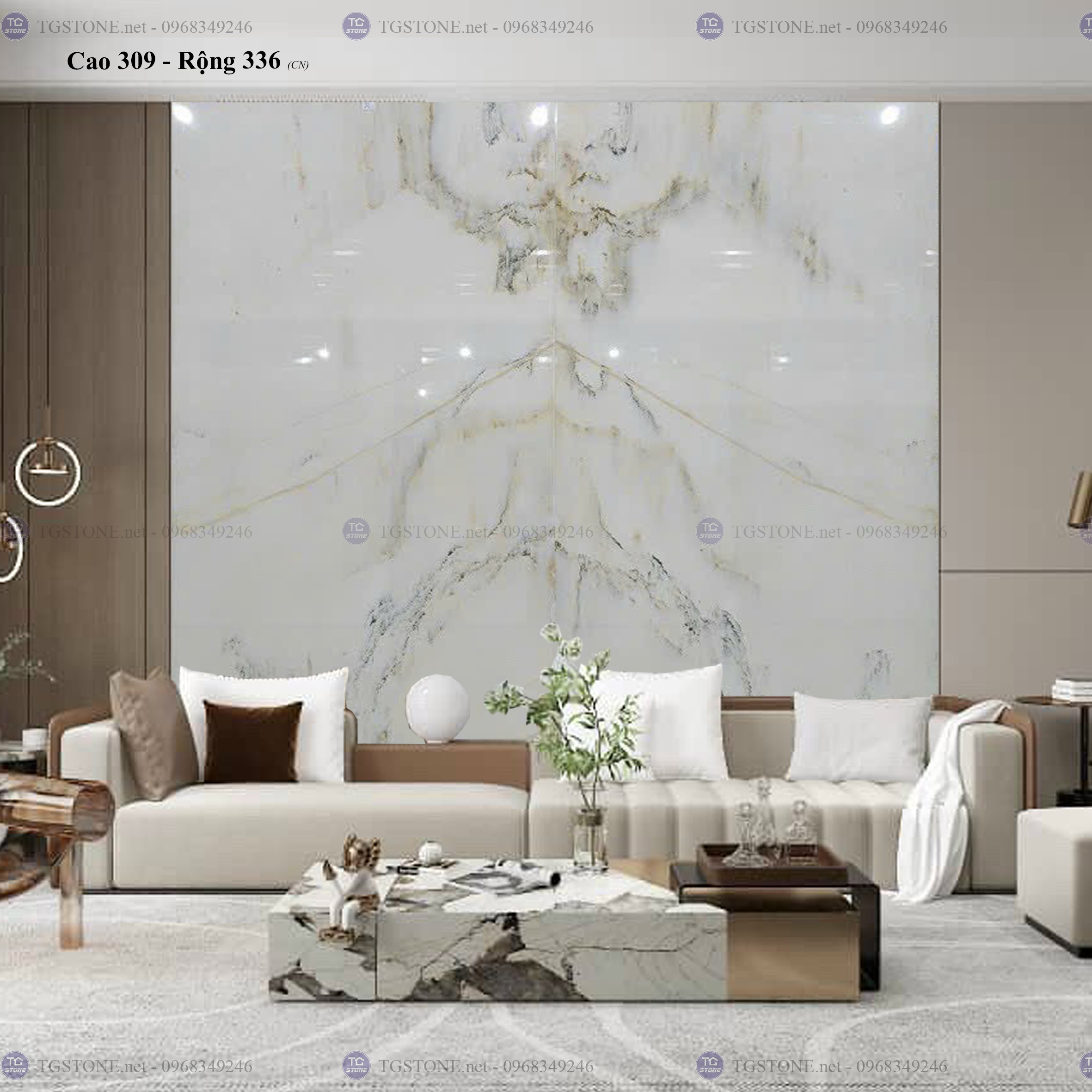 Tranh Đá Đối Xứng Tự Nhiên Xuyên Sáng Onyx 136