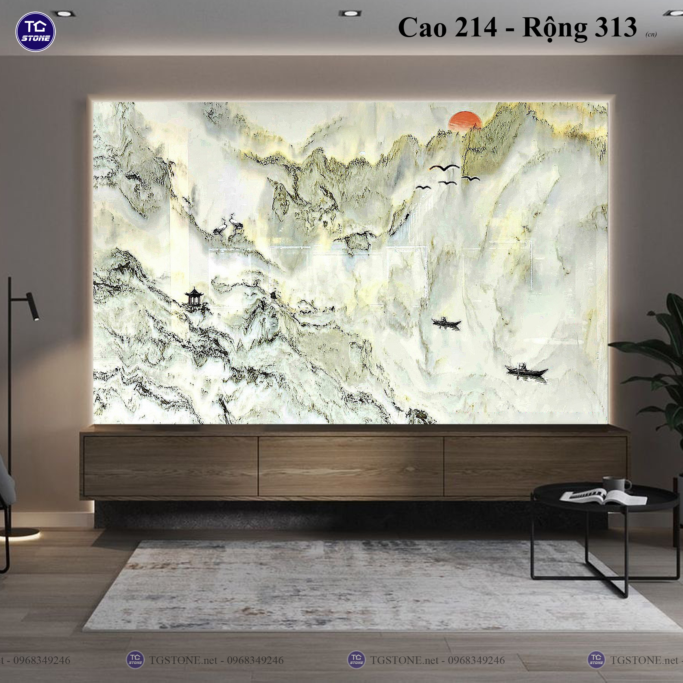 ĐÁ TRANH SƠN THỦY TỰ NHIÊN 132