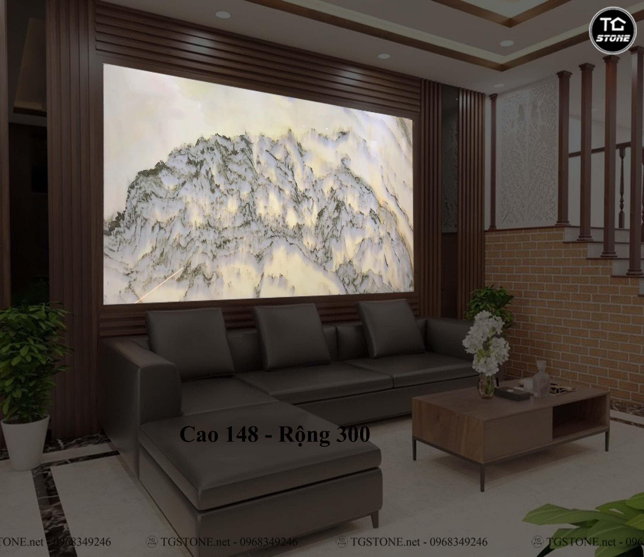 TRANH ĐÁ SƠN THỦY TỰ NHIÊN XUYÊN SÁNG 77
