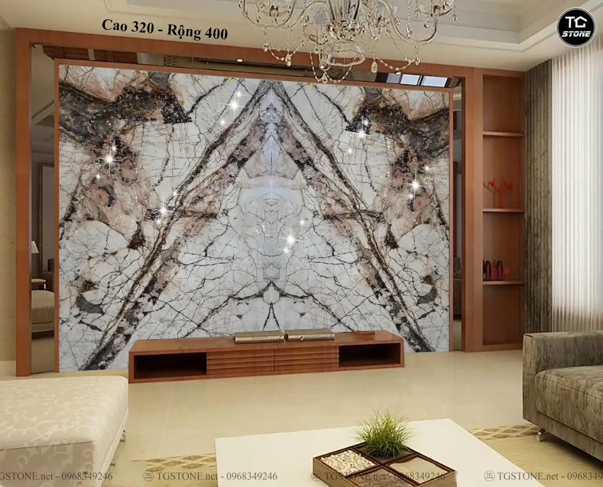 TRANH ĐÁ THẠCH ANH TỰ NHIÊN 380