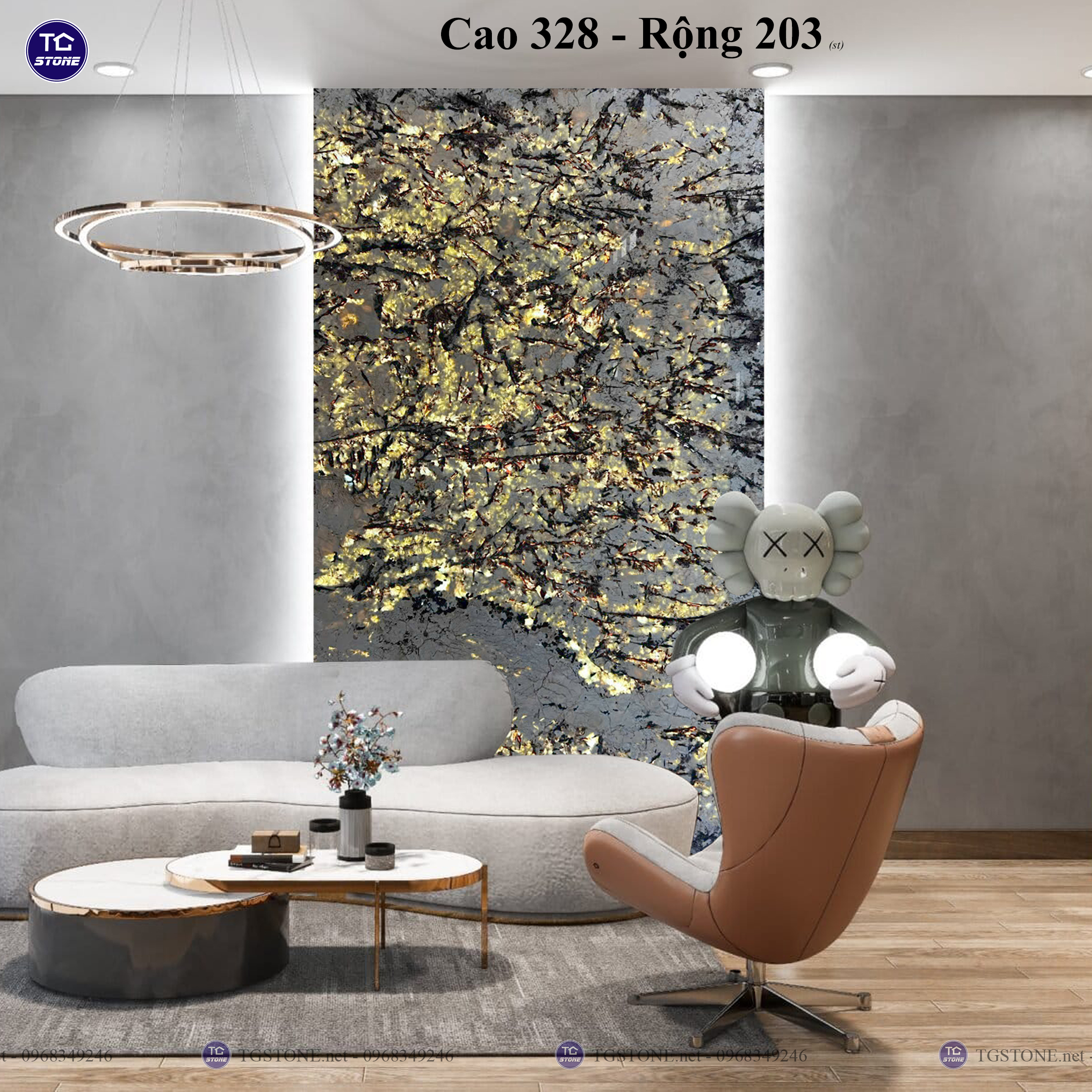 TRANH ĐÁ TỰ NHIÊN NGUYÊN TẤM 163