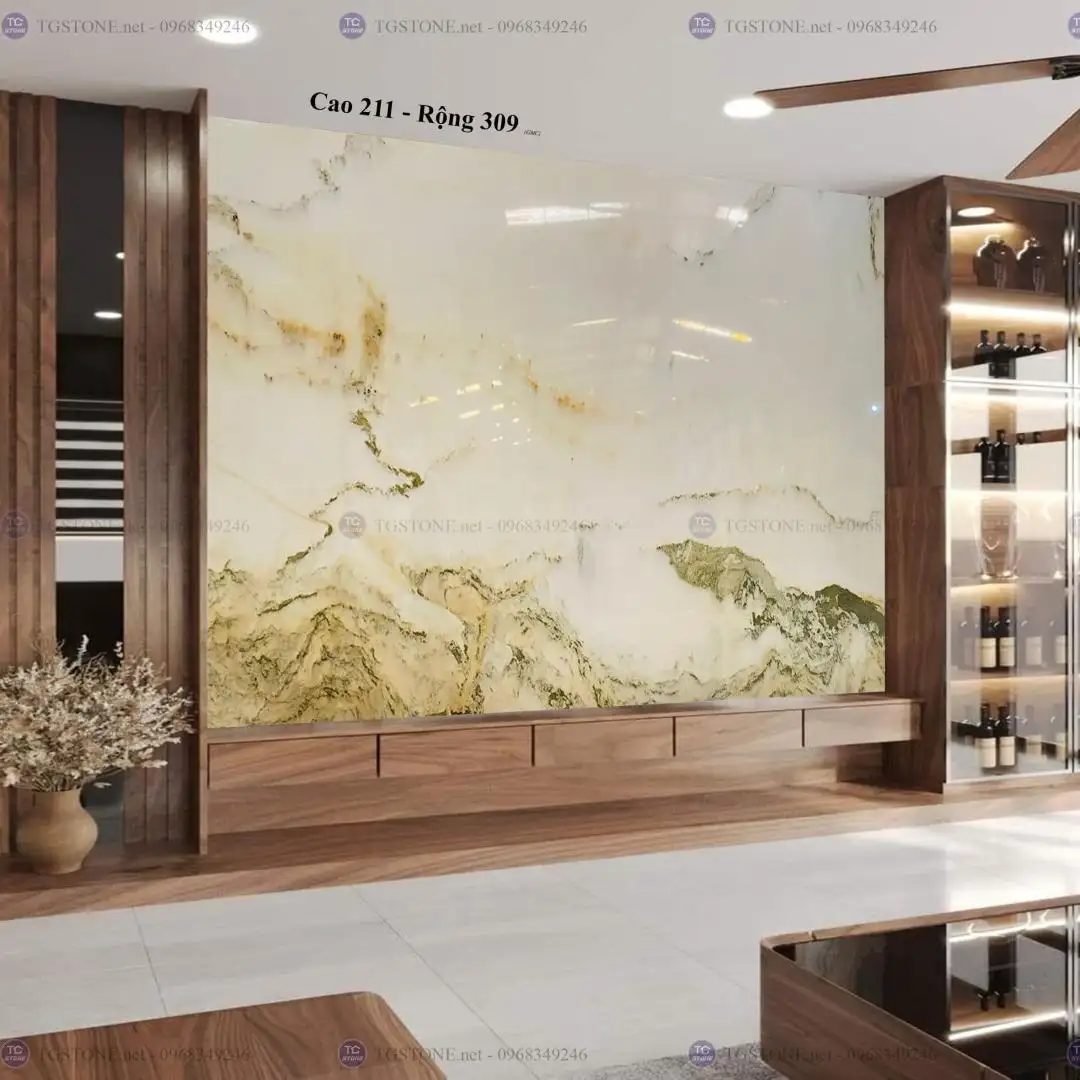 TRANH ĐÁ TỰ NHIÊN SƠN THỦY XUYÊN SÁNG 100