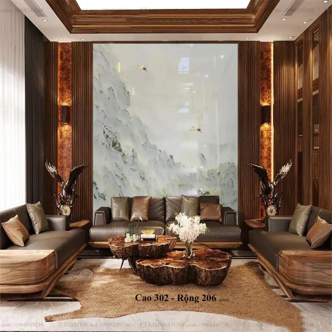 TRANH ĐÁ TỰ NHIÊN SƠN THỦY XUYÊN SÁNG 113