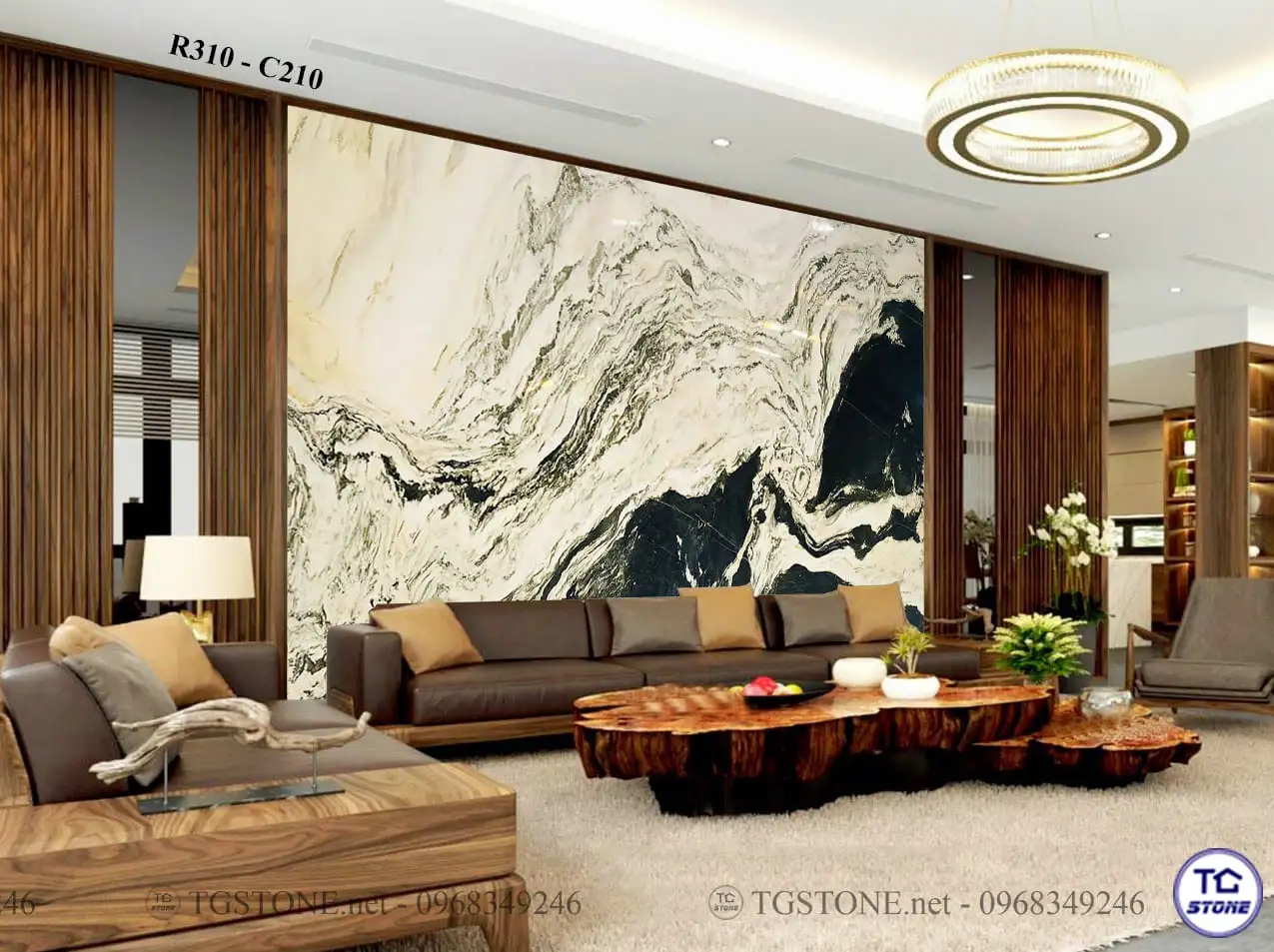 TRANH ĐÁ TỰ NHIÊN SƠN THỦY XUYÊN SÁNG 115
