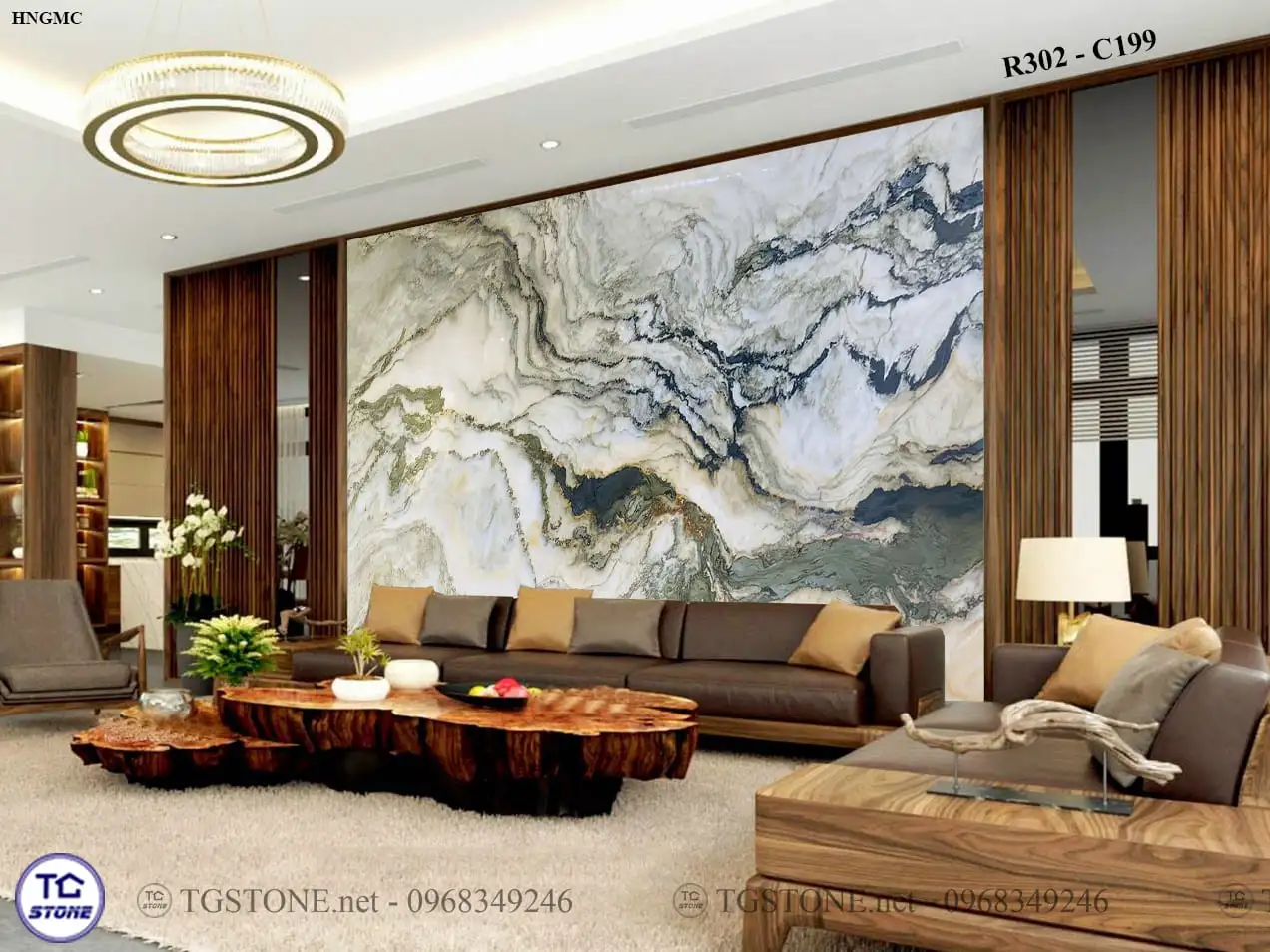 TRANH ĐÁ TỰ NHIÊN SƠN THỦY XUYÊN SÁNG 117