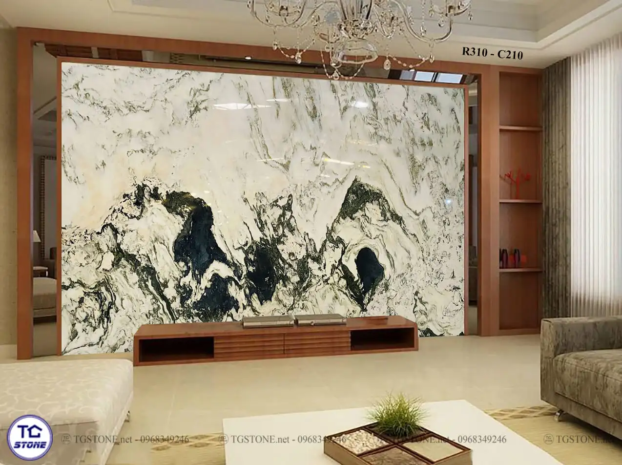 TRANH ĐÁ TỰ NHIÊN SƠN THỦY XUYÊN SÁNG 135