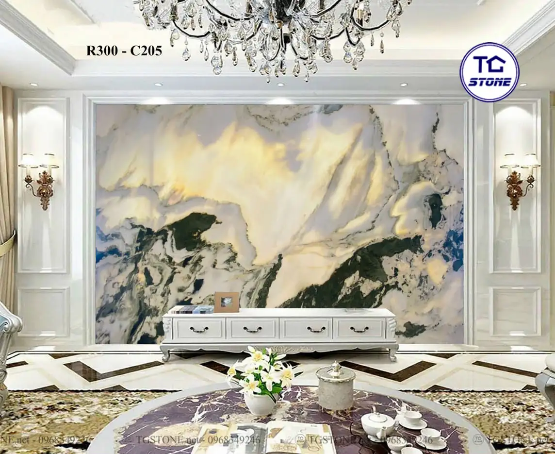TRANH ĐÁ TỰ NHIÊN SƠN THỦY XUYÊN SÁNG 148