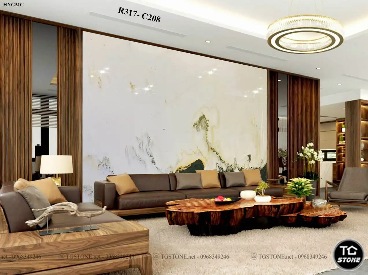 TRANH ĐÁ TỰ NHIÊN SƠN THỦY XUYÊN SÁNG 165