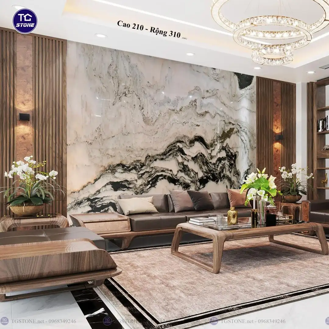 TRANH ĐÁ TỰ NHIÊN SƠN THỦY XUYÊN SÁNG 17