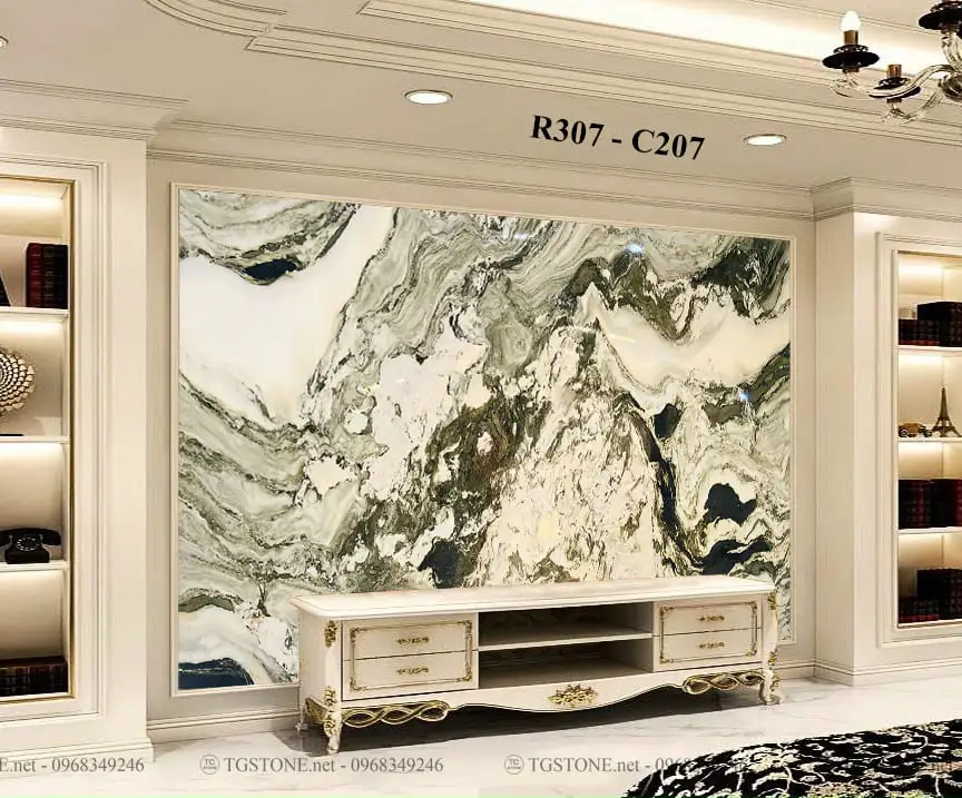 TRANH ĐÁ TỰ NHIÊN SƠN THỦY XUYÊN SÁNG 191