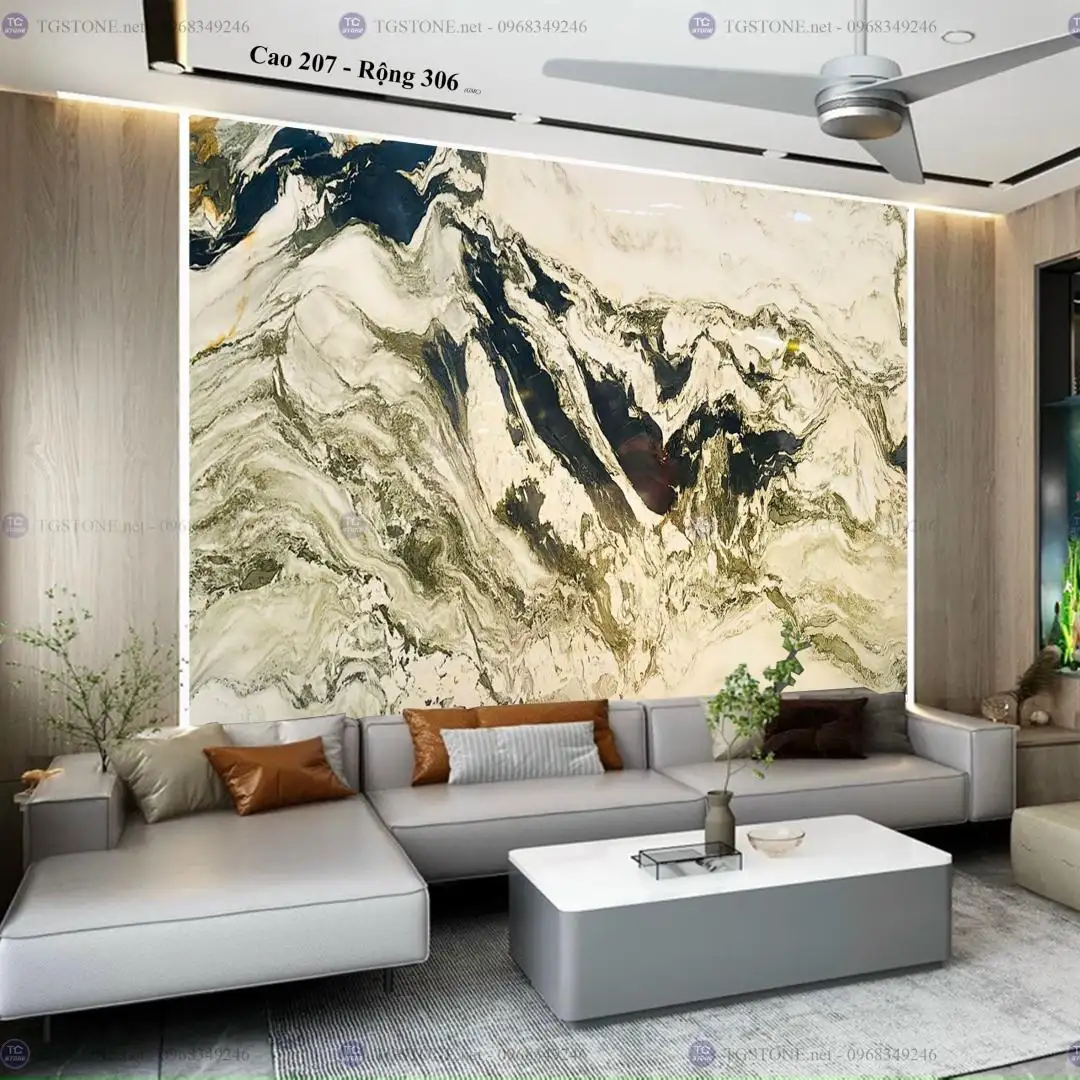 TRANH ĐÁ TỰ NHIÊN SƠN THỦY XUYÊN SÁNG 20