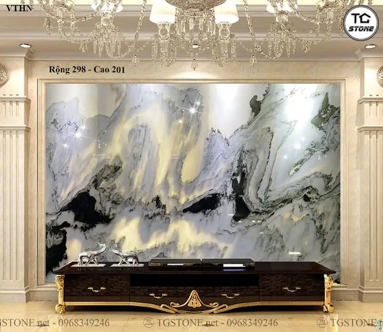 TRANH ĐÁ TỰ NHIÊN SƠN THỦY XUYÊN SÁNG 230