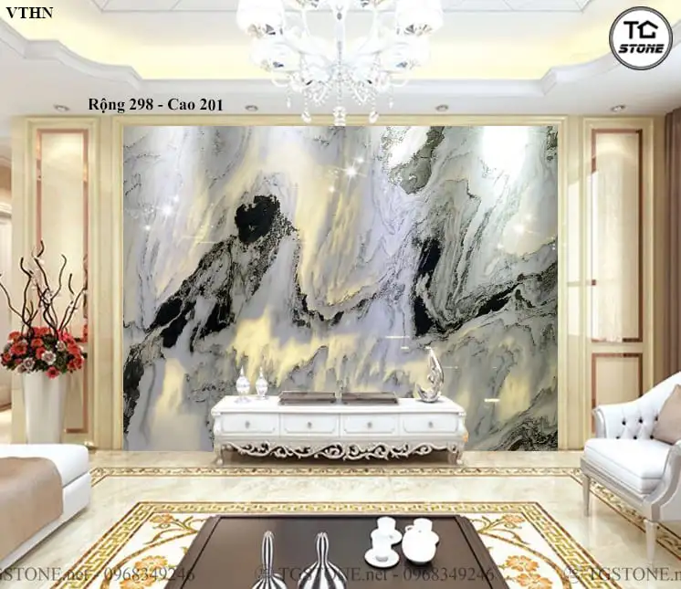 TRANH ĐÁ TỰ NHIÊN SƠN THỦY XUYÊN SÁNG 244