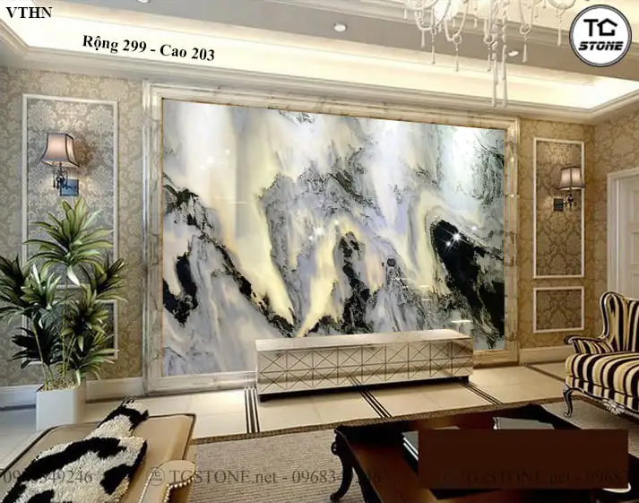 TRANH ĐÁ TỰ NHIÊN SƠN THỦY XUYÊN SÁNG 254