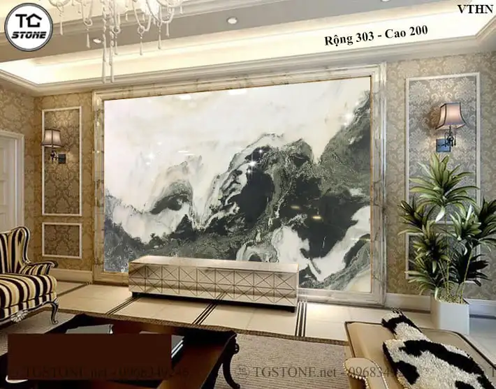 TRANH ĐÁ TỰ NHIÊN SƠN THỦY XUYÊN SÁNG 264