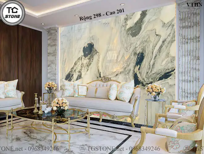 TRANH ĐÁ TỰ NHIÊN SƠN THỦY XUYÊN SÁNG 266