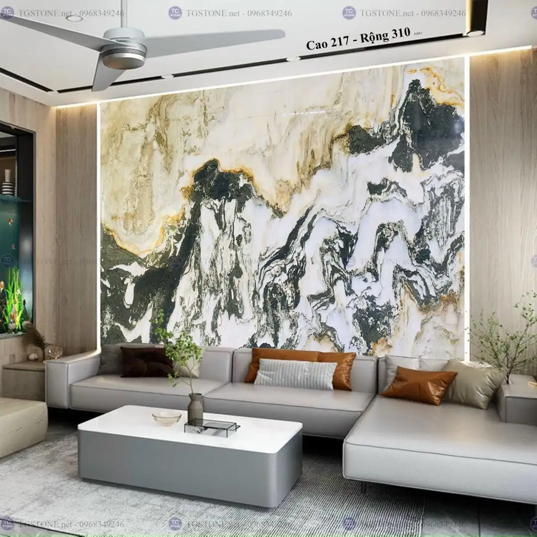 TRANH ĐÁ TỰ NHIÊN SƠN THỦY XUYÊN SÁNG 30