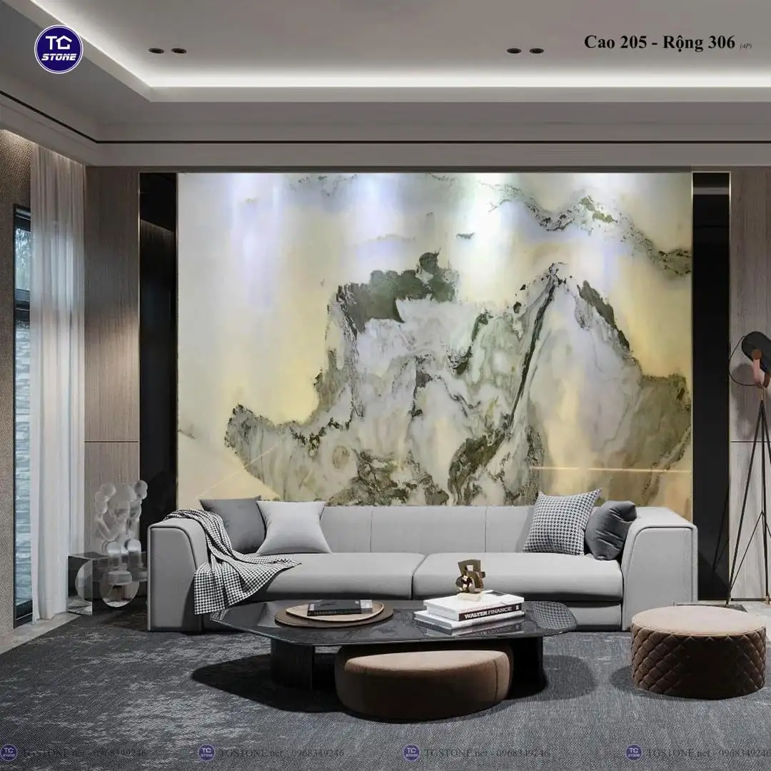 TRANH ĐÁ TỰ NHIÊN SƠN THỦY XUYÊN SÁNG 44