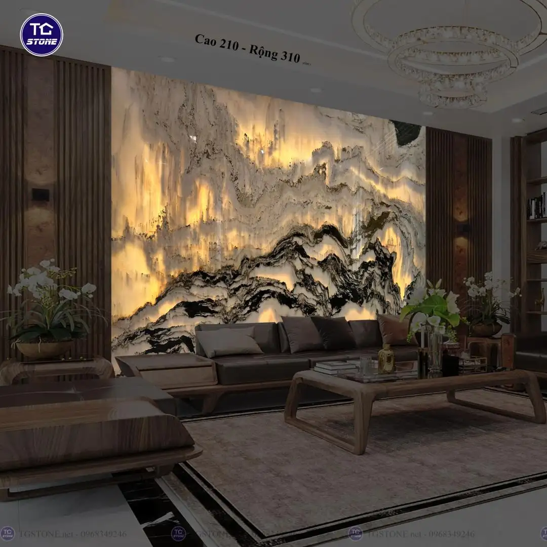 TRANH ĐÁ TỰ NHIÊN SƠN THỦY XUYÊN SÁNG 51
