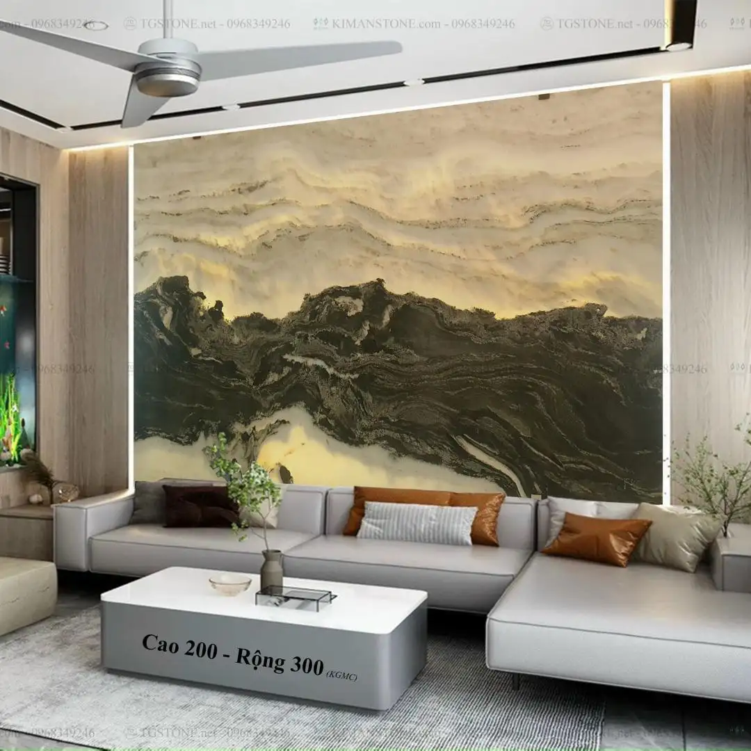TRANH ĐÁ TỰ NHIÊN SƠN THỦY XUYÊN SÁNG 69