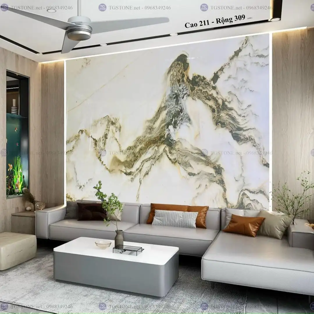 TRANH ĐÁ TỰ NHIÊN SƠN THỦY XUYÊN SÁNG 73