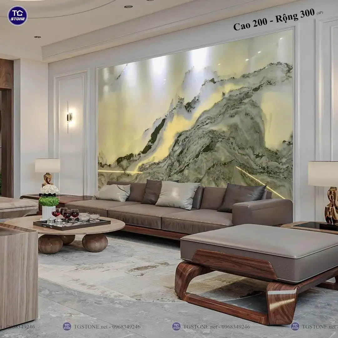 TRANH ĐÁ TỰ NHIÊN SƠN THỦY XUYÊN SÁNG 84