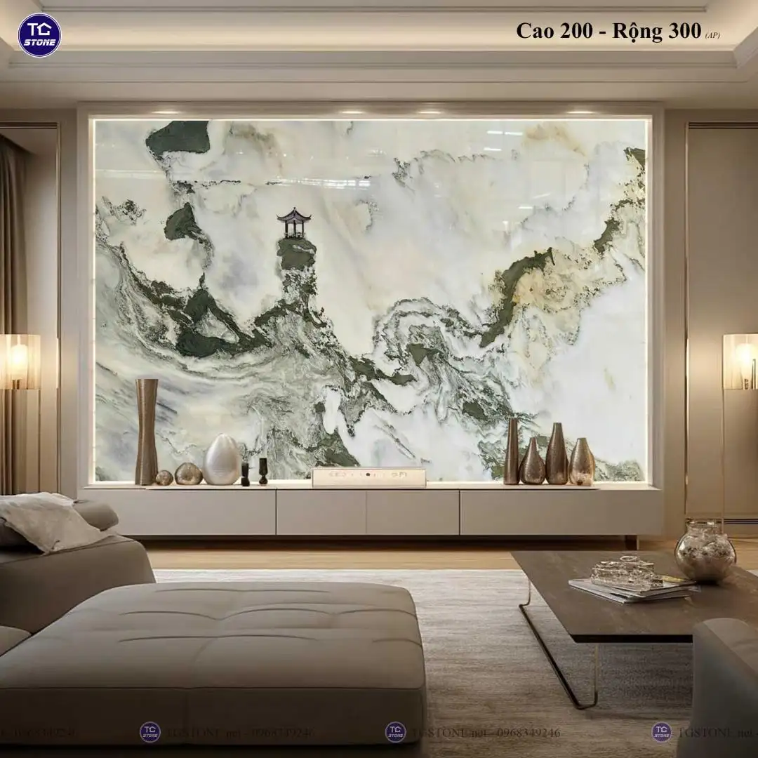 TRANH ĐÁ TỰ NHIÊN SƠN THỦY XUYÊN SÁNG 87