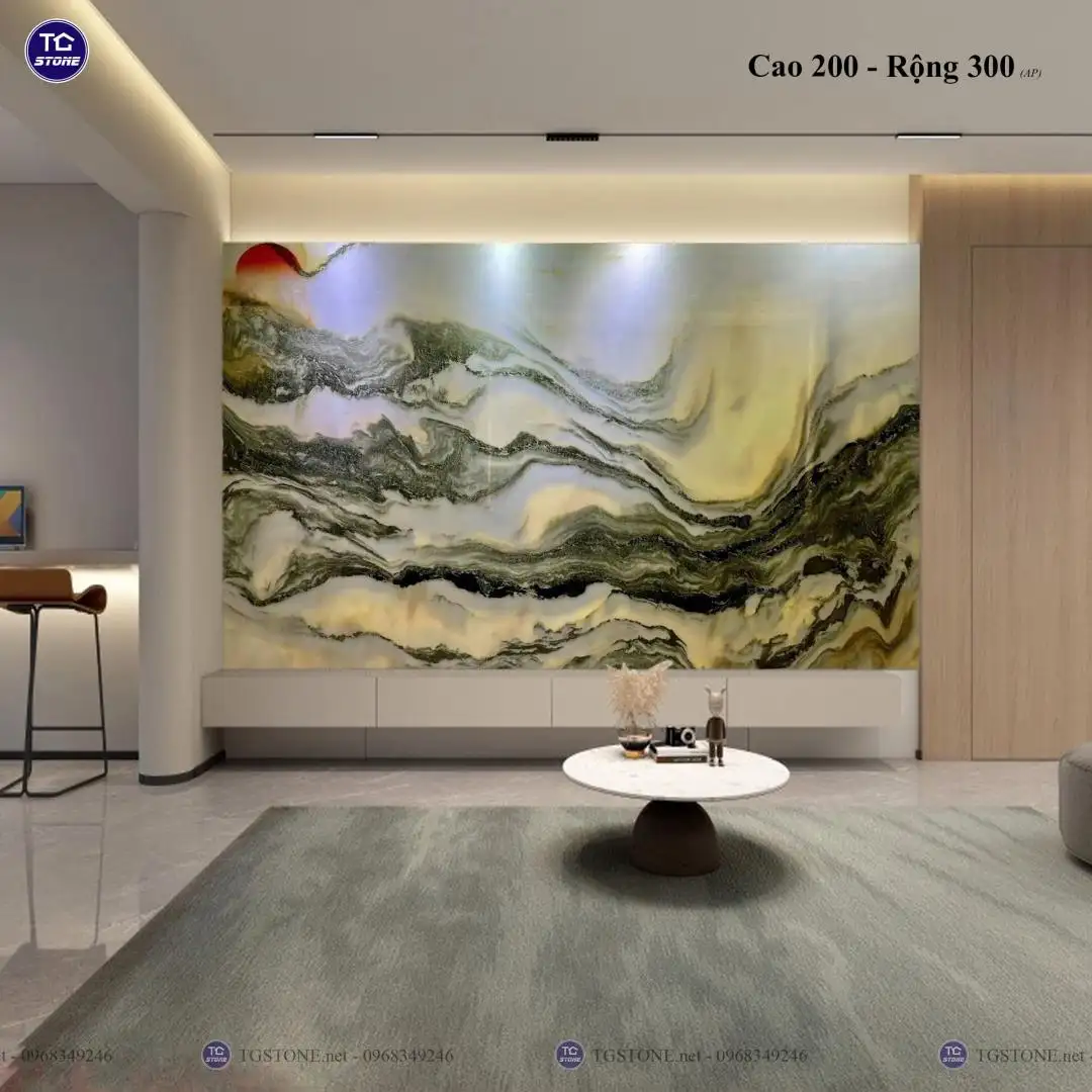TRANH ĐÁ TỰ NHIÊN SƠN THỦY XUYÊN SÁNG 88