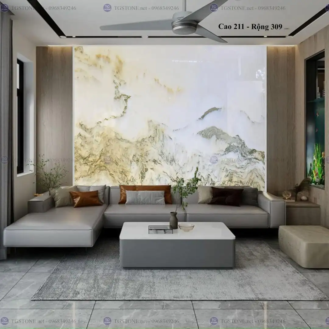 TRANH ĐÁ TỰ NHIÊN SƠN THỦY XUYÊN SÁNG 94