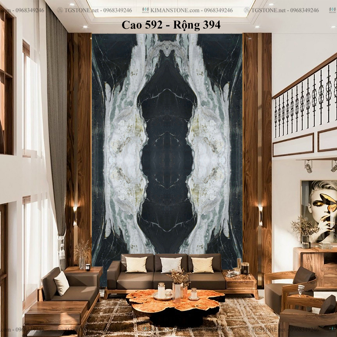 TRANH ĐÁ TỰ NHIÊN THÔNG TẦNG 195