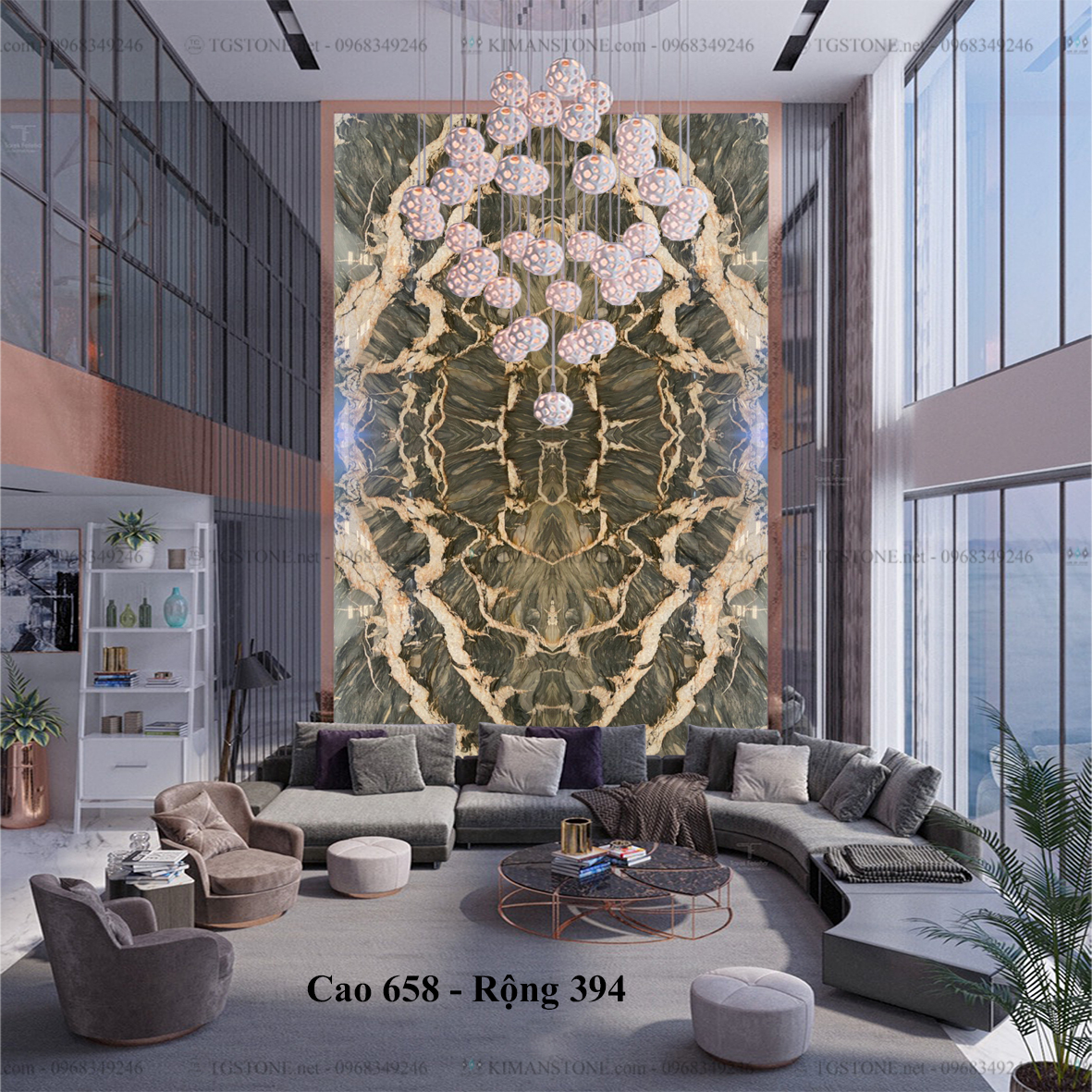 TRANH ĐÁ TỰ NHIÊN THÔNG TẦNG 208